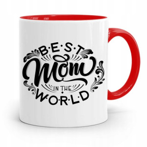 Kubek Czerwony Dla Mamy Best Mom In The World
