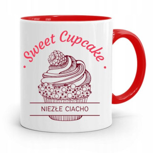 Kubek Czerwony Dla Piekarza Sweet Cupcake Prezent