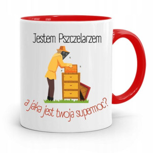 Kubek Czerwony Dla Pszczelarza Jestem Pszczelarzem