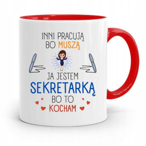 Kubek Czerwony Dla Sekretarki Jestem Sekretarką