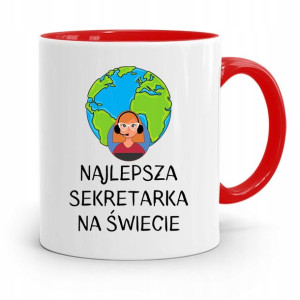 Kubek Czerwony Dla Sekretarki Najlepsza Sekretarka