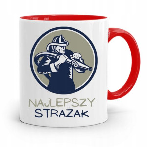Kubek Czerwony Dla Strażaka Najlepszy Strażak
