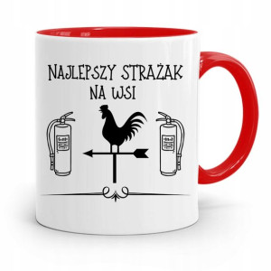 Kubek Czerwony Dla Strażaka Najlepszy Strażak