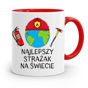Kubek Czerwony Dla Strażaka Najlepszy Strażak