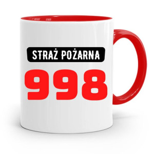 Kubek Czerwony Dla Strażaka Straż Pożarna 998