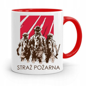 Kubek Czerwony Dla Strażaka Straż Pożarna Prezent