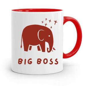 Kubek Czerwony Dla Szefa Big Boss Prezent