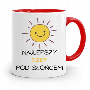 Kubek Czerwony Dla Szefa Najlepszy Pod Słońcem