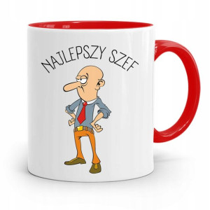 Kubek Czerwony Dla Szefa Najlepszy Szef