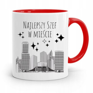 Kubek Czerwony Dla Szefa Najlepszy Szef W Mieście