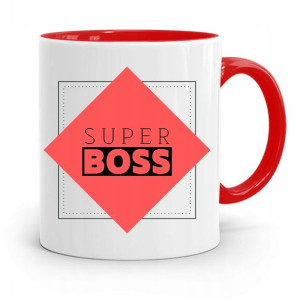 Kubek Czerwony Dla Szefa Super Boss Prezent