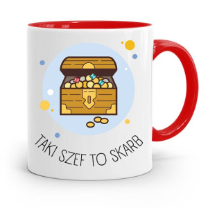 Kubek Czerwony Dla Szefa Taki Szef To Skarb