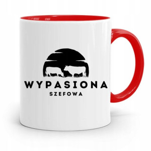 Kubek Czerwony Dla Szefowej Wypasiona Szefowa