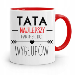 Kubek Czerwony Dla Taty Najlepszy Partner