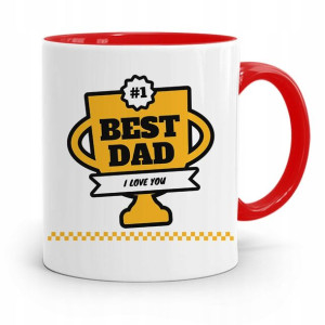 Kubek Czerwony Dla Taty Ojca Best Dad I Love U