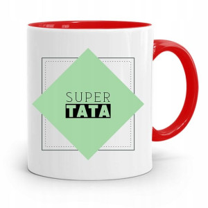 Kubek Czerwony Dla Taty Ojca Super Tata Prezent