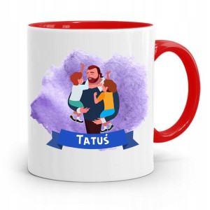 Kubek Czerwony Dla Taty Ojca Tatuś Prezent