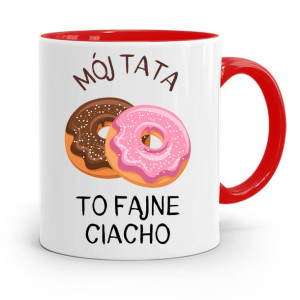 Kubek Czerwony Dla Taty Ojca To Fajne Ciacho