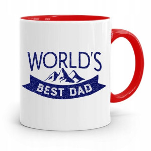 Kubek Czerwony Dla Taty Ojca Worlds Best Dad