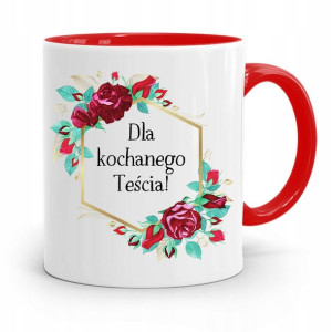 Kubek Czerwony Dla Teścia Dla Kochanego Teścia