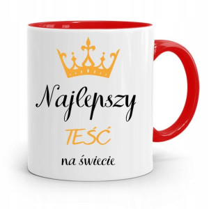 Kubek Czerwony Dla Teścia Najlepszy Teść Świata