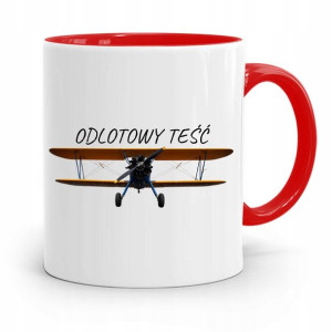 Kubek Czerwony Dla Teścia Odlotowy Teść Prezent