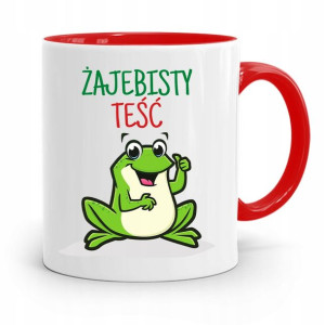 Kubek Czerwony Dla Teścia Żajebisty Teść Prezent
