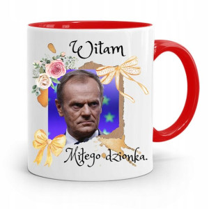 Kubek Czerwony Donald Tusk Po Platforma Prezent