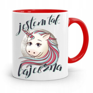 Kubek Czerwony Dzień Dziecka Jestem Tak Bajeczna