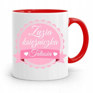 Kubek Czerwony Dzień Dziecka Zuzia Księżniczka