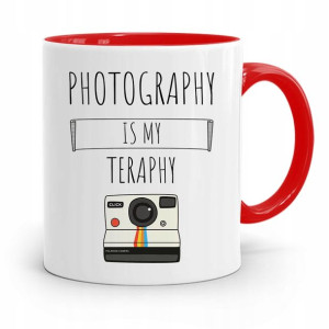 Kubek Czerwony Fotografa Photography Is My Teraphy