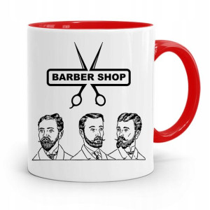 Kubek Czerwony Fryzjera Fryzjerki Barber Shop