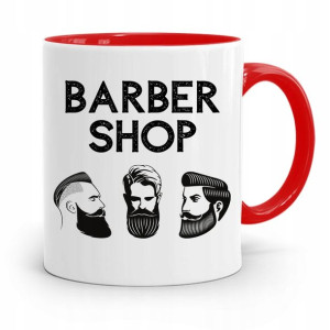 Kubek Czerwony Fryzjera Fryzjerki Barber Shop