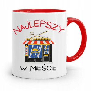Kubek Czerwony Fryzjera Najlepszy W Mieście