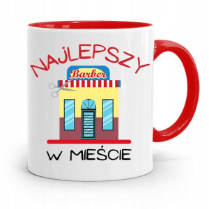 Kubek Czerwony Fryzjera Najlepszy W Mieście
