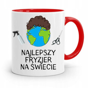 Kubek Czerwony Fryzjerki Najlepszy Fryzjer Świata
