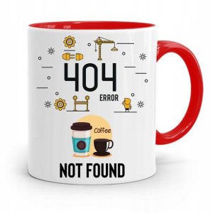 Kubek Czerwony Informatyka Programisty 404 Error