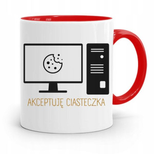 Kubek Czerwony Informatyka Programisty Ciasteczka