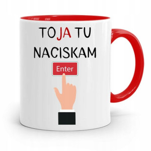 Kubek Czerwony Informatyka Programisty Enter