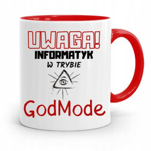 Kubek Czerwony Informatyka Programisty Godmode