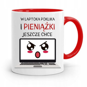 Kubek Czerwony Informatyka Programisty Pieniążki