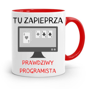 Kubek Czerwony Informatyka Programisty Prezent