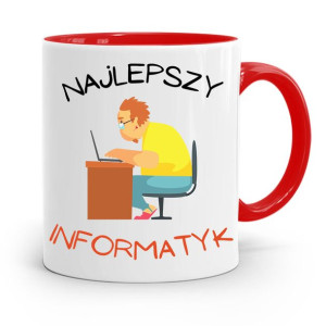 Kubek Czerwony Informatyka Programisty Prezent