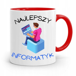 Kubek Czerwony Informatyka Programisty Prezent