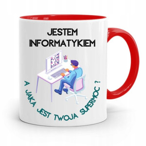 Kubek Czerwony Informatyka Programisty Supermoc