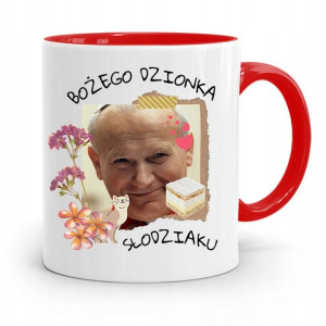 Kubek Czerwony Jan Paweł Ii Papaj Bożego Dzionka