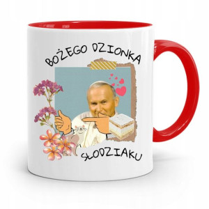 Kubek Czerwony Jan Paweł Ii Papaj Bożego Dzionka
