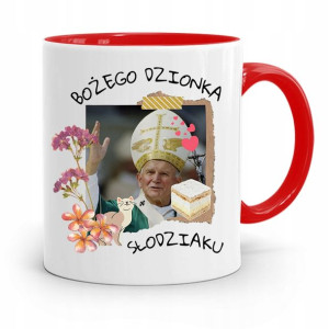 Kubek Czerwony Jan Paweł Ii Papaj Bożego Dzionka