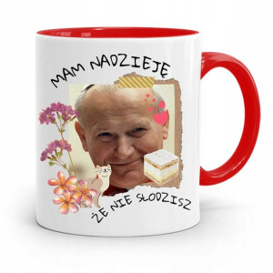 Kubek Czerwony Jan Paweł Ii Papaj Nie Słodzisz?