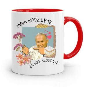 Kubek Czerwony Jan Paweł Ii Papaj Nie Słodzisz?